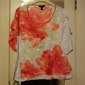 Casual shirt sleeve top